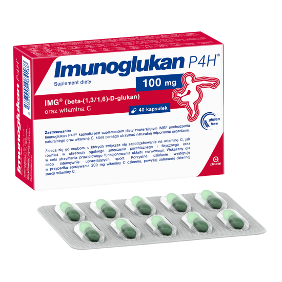 Przejdź do produktu Imunoglukan P4H - kapsułki, 40 szt.