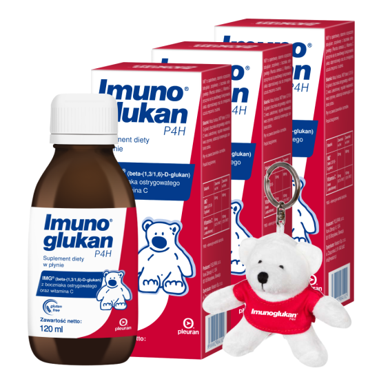 Przejdź do produktu Imunoglukan P4H - płyn, 3 x 120 ml (trójpak)