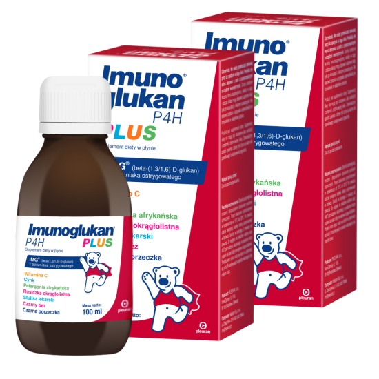 Przejdź do produktu Imunoglukan P4H PLUS - płyn, 2 x 100 ml (dwupak)