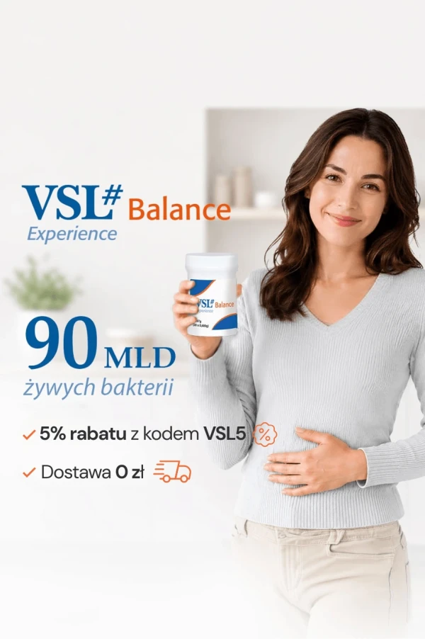 VSL Balance - Probiotyk wieloszczepowy, bez przechowywania w lodówce