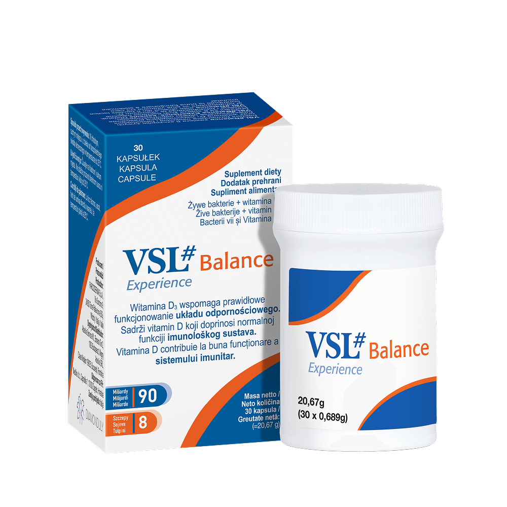 VSLBalance - probiotyk wieloszczepowy w kapsułkach
